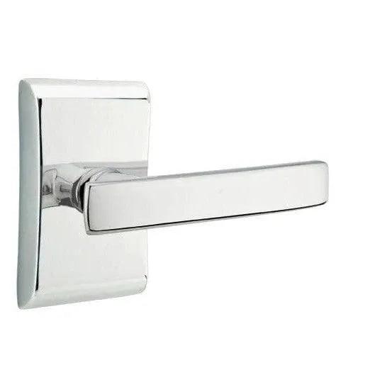 Emtek Geneva Lever With Neos Rosette Polished Chrome