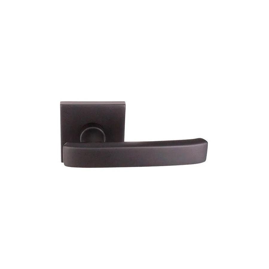 Emtek Geneva Lever With Square Rosette Flat Black