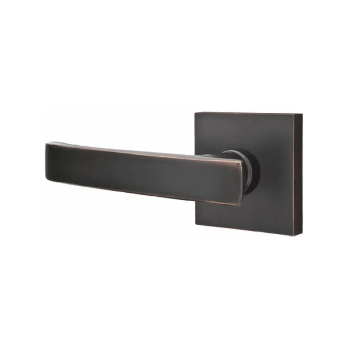 Emtek Geneva Lever With Square Rosette Oil Rubbed Bronze