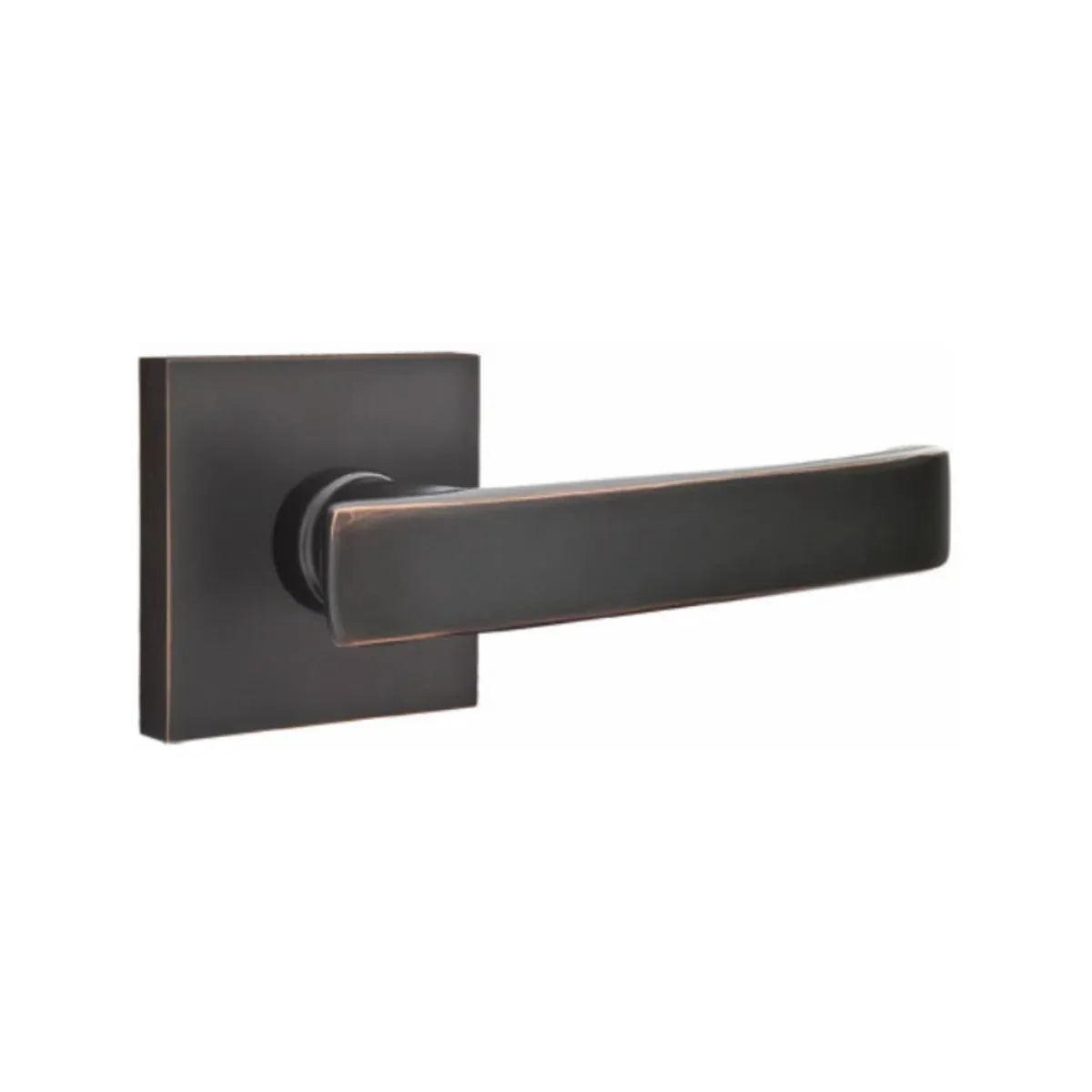 Emtek Geneva Lever With Square Rosette Oil Rubbed Bronze