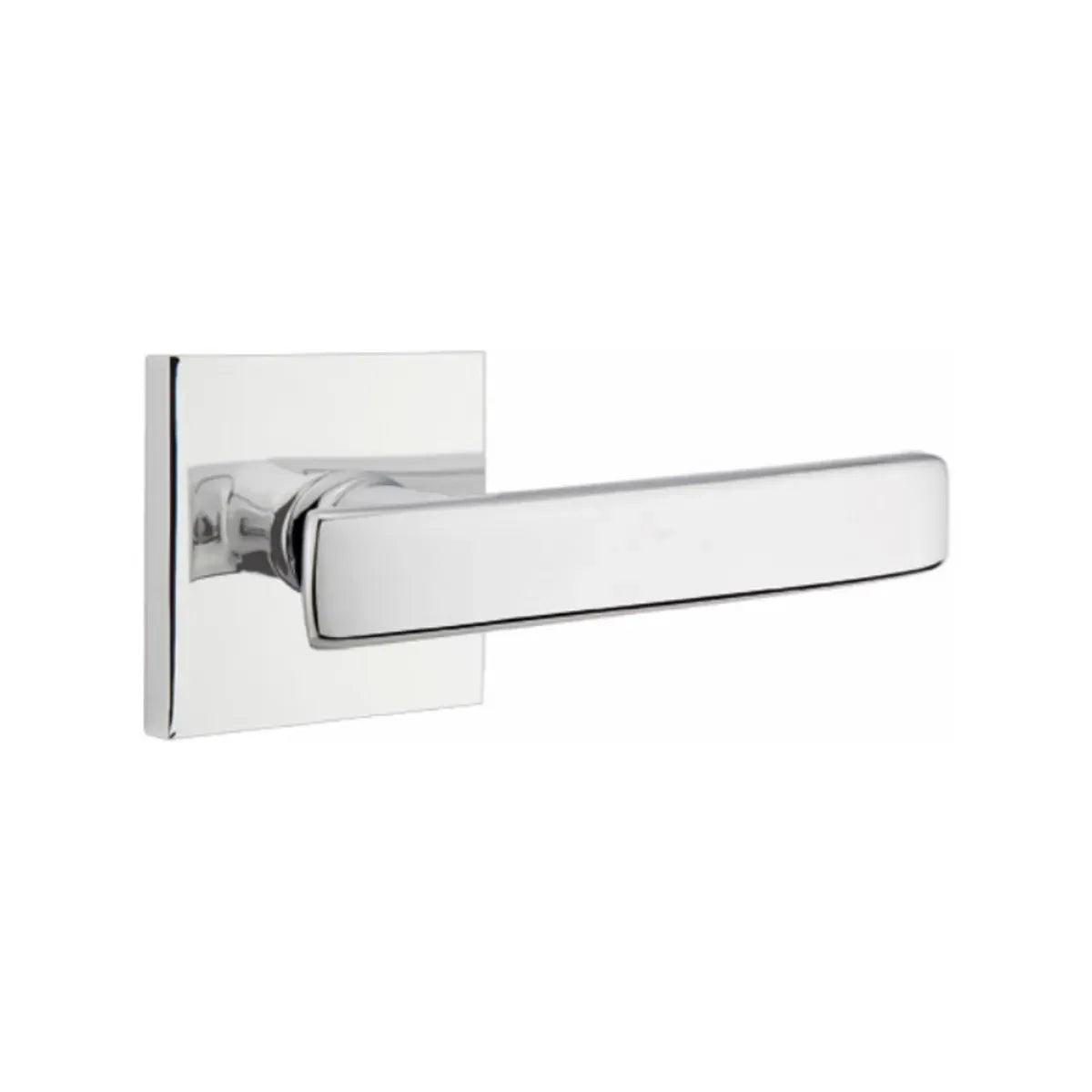 Emtek Geneva Lever With Square Rosette Polished Chrome