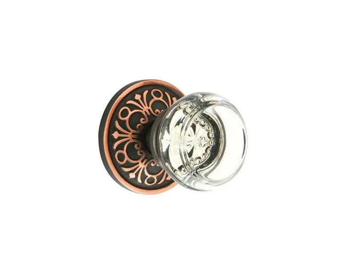 EmtekEmtek Georgetown Crystal Knob with Lancaster Rosette in 