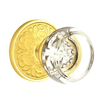 Emtek Georgetown Crystal Knob with Lancaster Rosette in finish