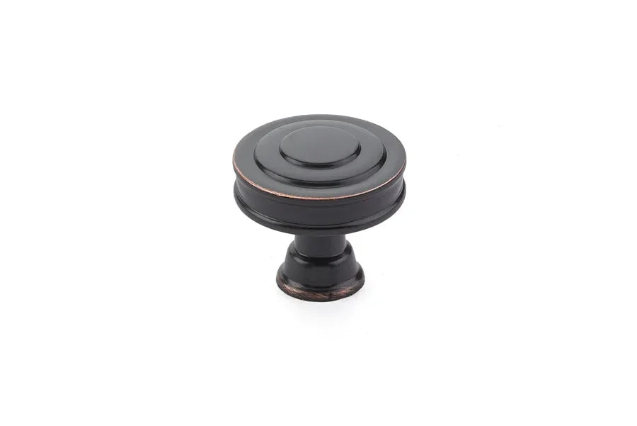 The Emtek Glendon Cabinet Knob, 1 5/8" in Oil Rubbed Bronze finish
