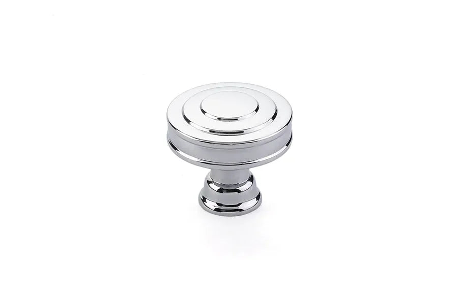 The Emtek Glendon Cabinet Knob, 1 5/8" in Polished Chrome finish