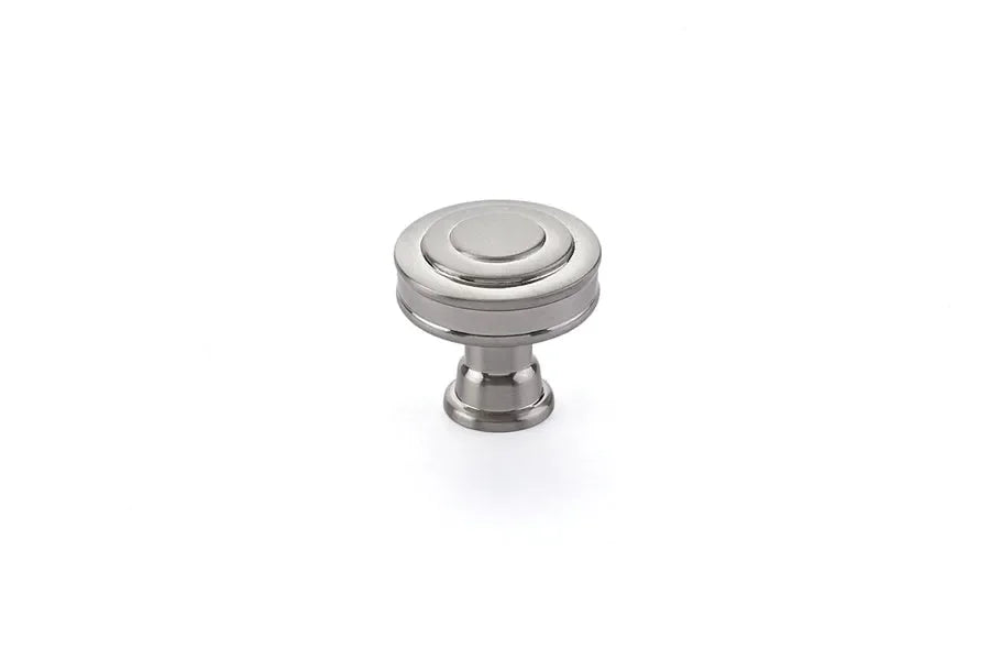 The Emtek Glendon Cabinet Knob, 1 1/4" in Satin Nickel finish