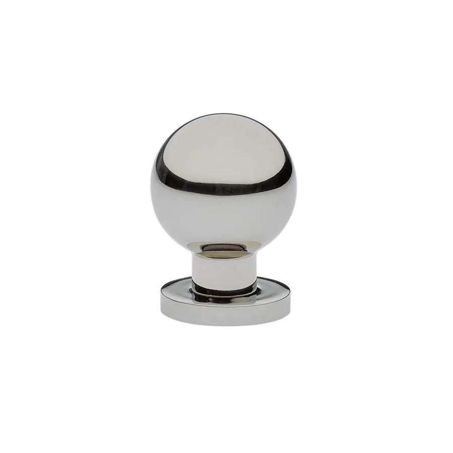 Emtek Globe Cabinet Knob Lifetime Polished Nickel