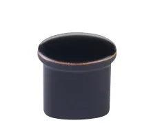 The Emtek Habitat Button Knob in Oil Rubbed Bronze finish