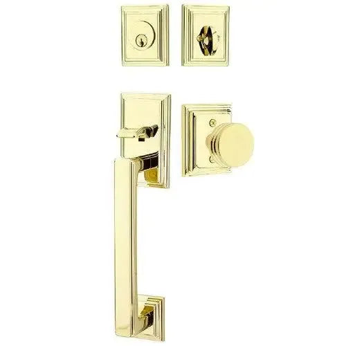 EmtekEmtek Hamden Tubular Entrance Handleset With Bern Knob in 