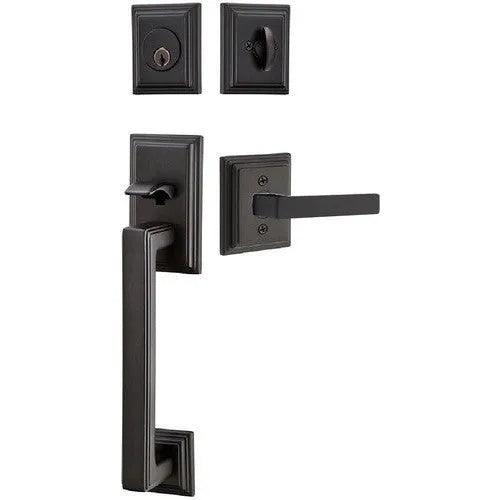 EmtekEmtek Hamden Tubular Entrance Handleset With Dumont Lever in 