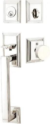 EmtekEmtek Hamden Tubular Entrance Handleset With Round Knob in 