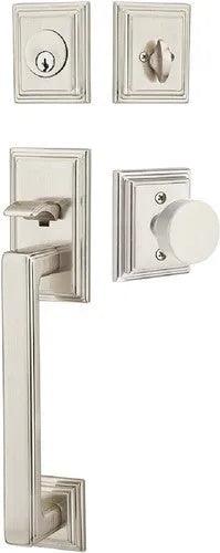 EmtekEmtek Hamden Tubular Entrance Handleset With Round Knob in 