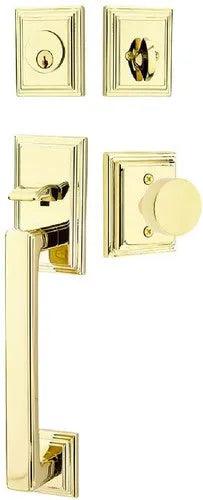 EmtekEmtek Hamden Tubular Entrance Handleset With Round Knob in 