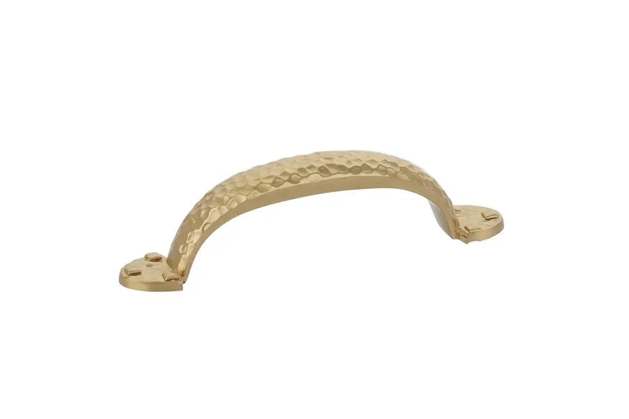 Emtek Hammered Drawer Pull Satin Brass