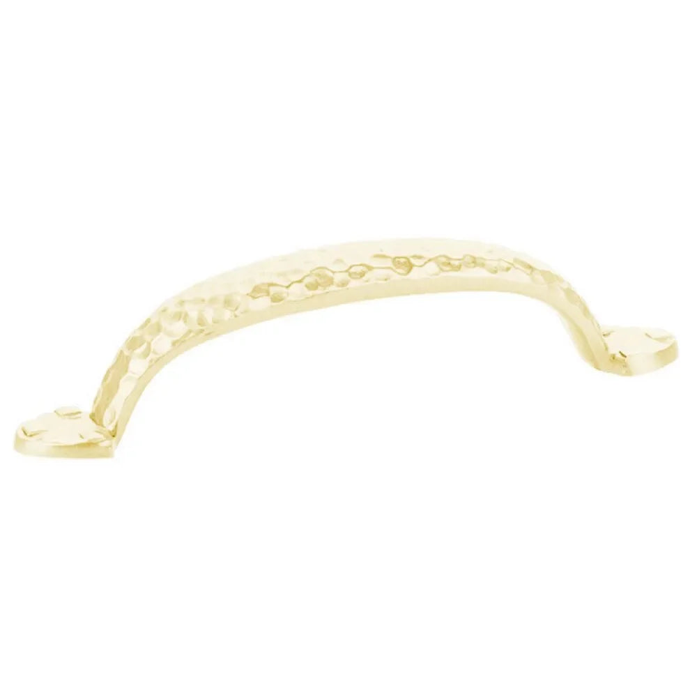 Emtek Hammered Drawer Pull Unlacquered Brass
