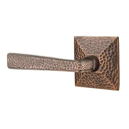 EmtekEmtek Hammered Lever With Hammered Rosette in 