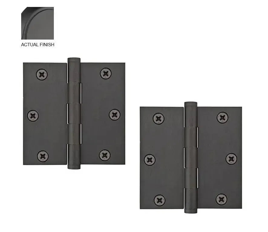 EmtekEmtek Heavy Duty Solid Brass Plain Bearing Hinge 3.5" x 3.5" with Square Corners in 