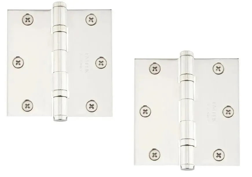 EmtekEmtek Heavy Duty Solid Brass Plain Bearing Hinge 3.5" x 3.5" with Square Corners in 