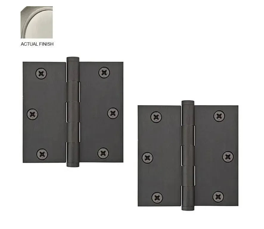 EmtekEmtek Heavy Duty Solid Brass Plain Bearing Hinge 3.5" x 3.5" with Square Corners in 