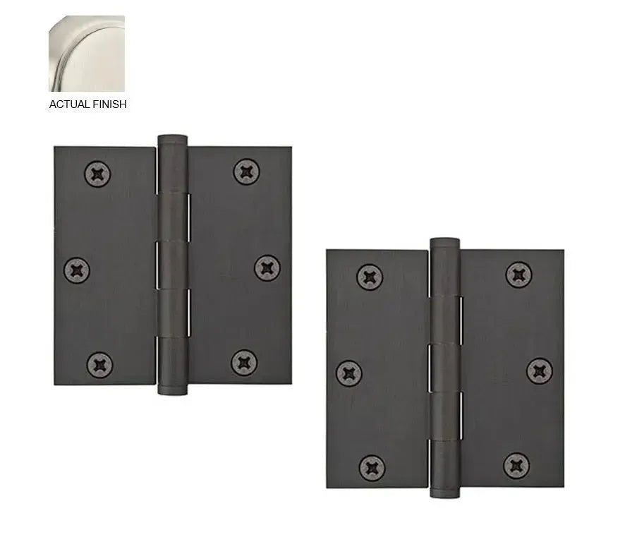 EmtekEmtek Heavy Duty Solid Brass Plain Bearing Hinge 3.5" x 3.5" with Square Corners in 