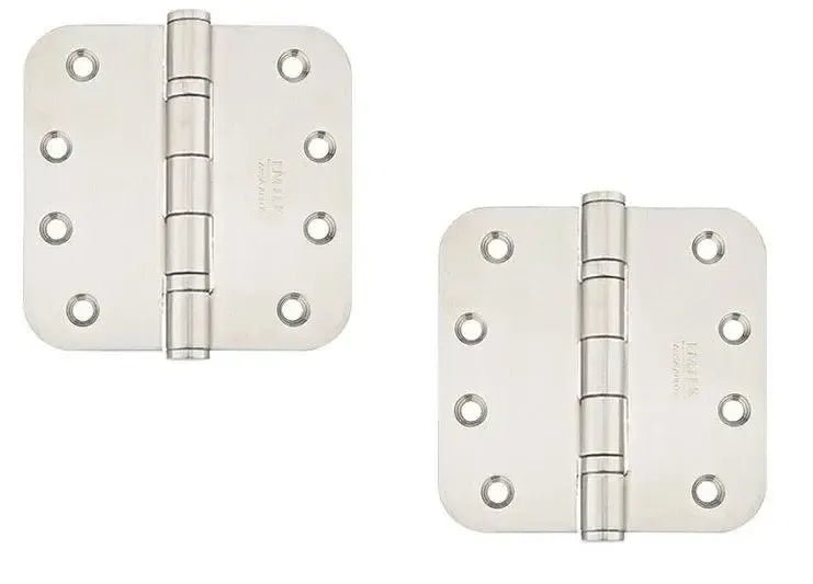 EmtekEmtek Heavy Duty Stainless Steel Ball Bearing Hinge, 4" x 4" with 5/8" Radius Corners in 