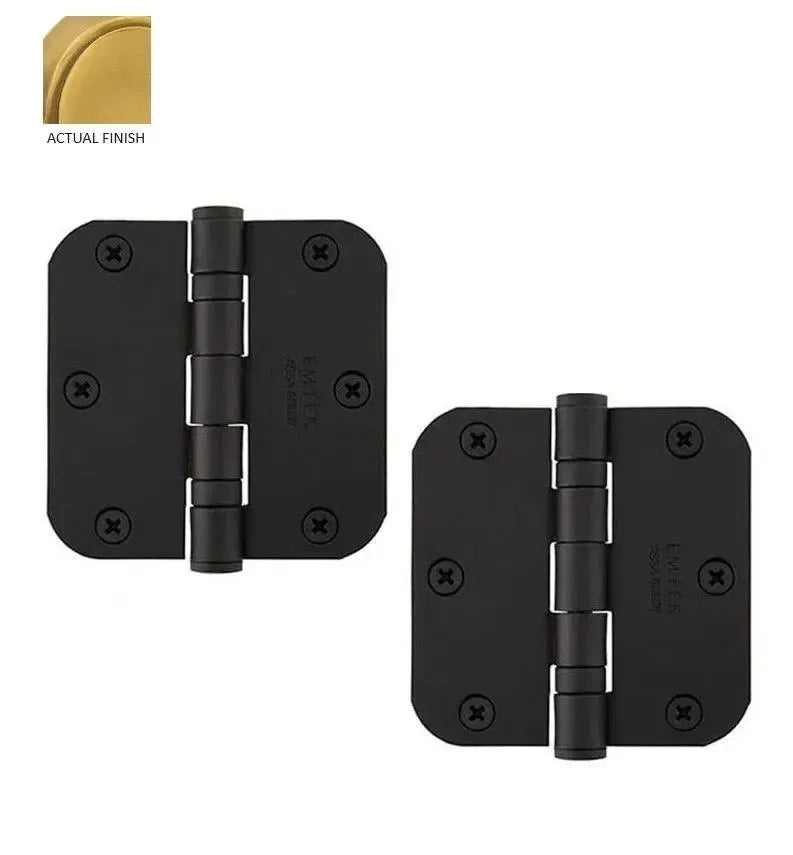 EmtekEmtek Heavy Duty Steel Ball Bearing Hinge, 3.5" x 3.5" with 5/8" Radius Corners in 