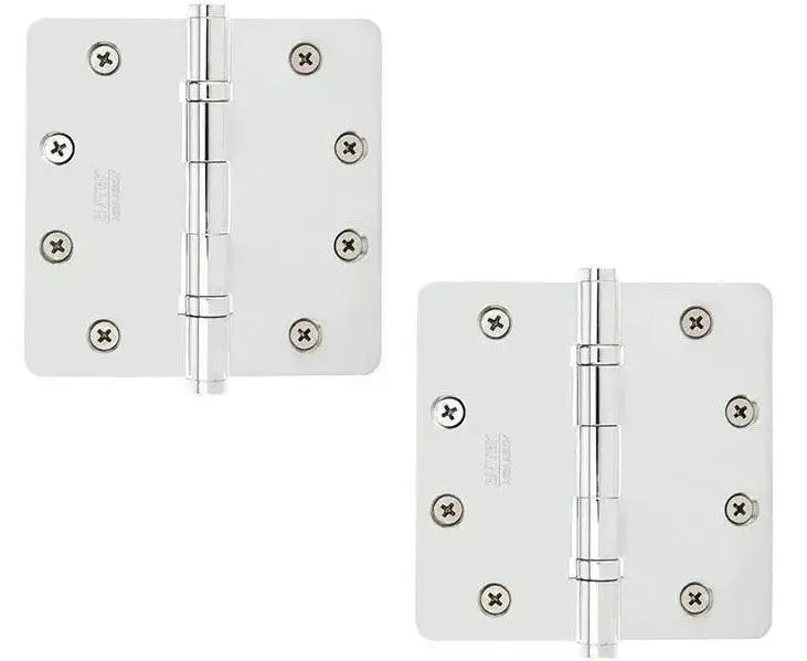 EmtekEmtek Heavy Duty Steel Ball Bearing Hinge, 4" x 4" with 1/4" Radius Corners in 