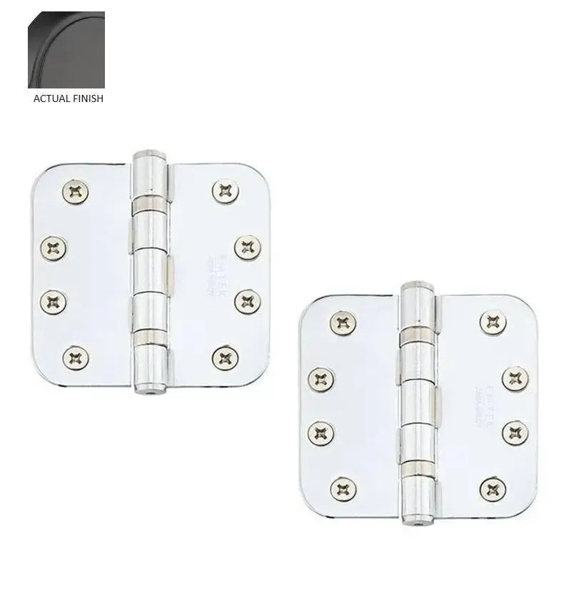 EmtekEmtek Heavy Duty Steel Ball Bearing Hinge, 4" x 4" with 5/8" Radius Corners in 