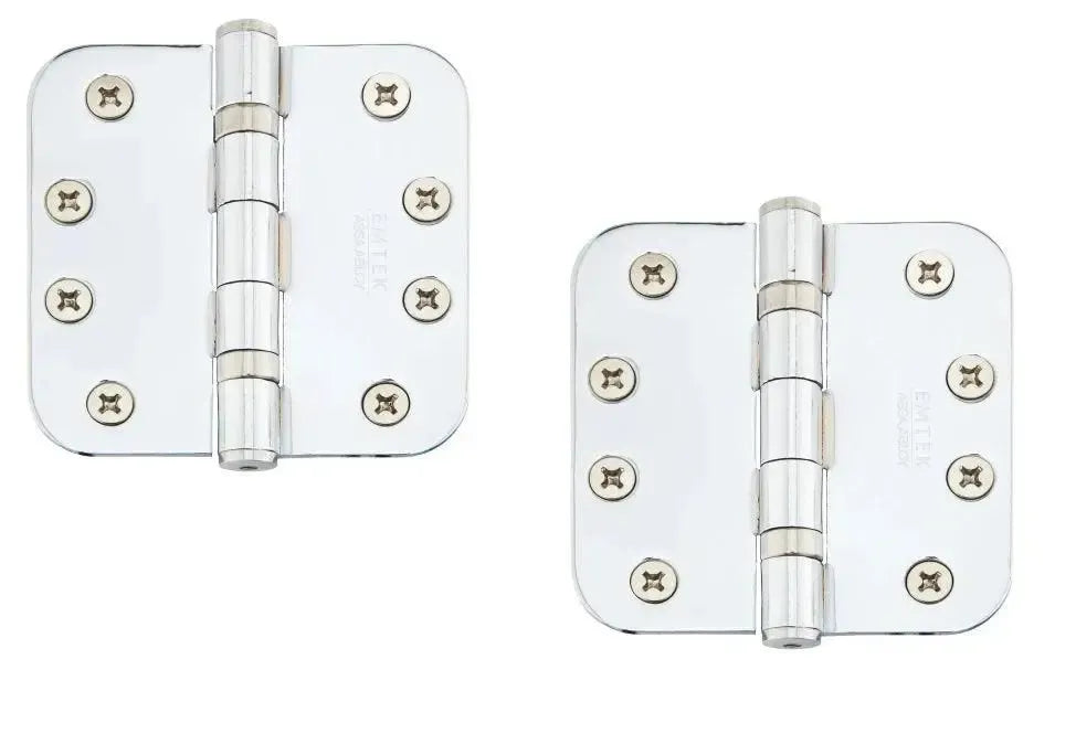 EmtekEmtek Heavy Duty Steel Ball Bearing Hinge, 4" x 4" with 5/8" Radius Corners in 