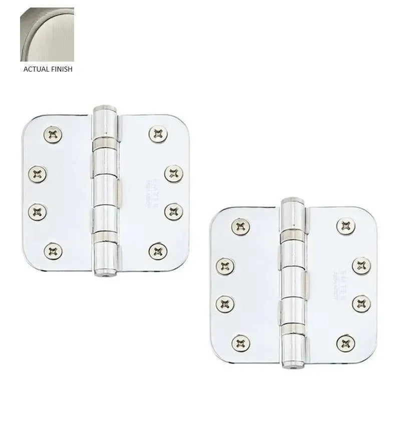 EmtekEmtek Heavy Duty Steel Ball Bearing Hinge, 4" x 4" with 5/8" Radius Corners in 