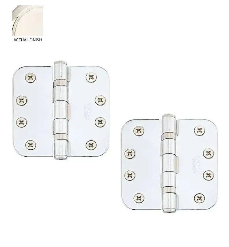 EmtekEmtek Heavy Duty Steel Ball Bearing Hinge, 4" x 4" with 5/8" Radius Corners in 