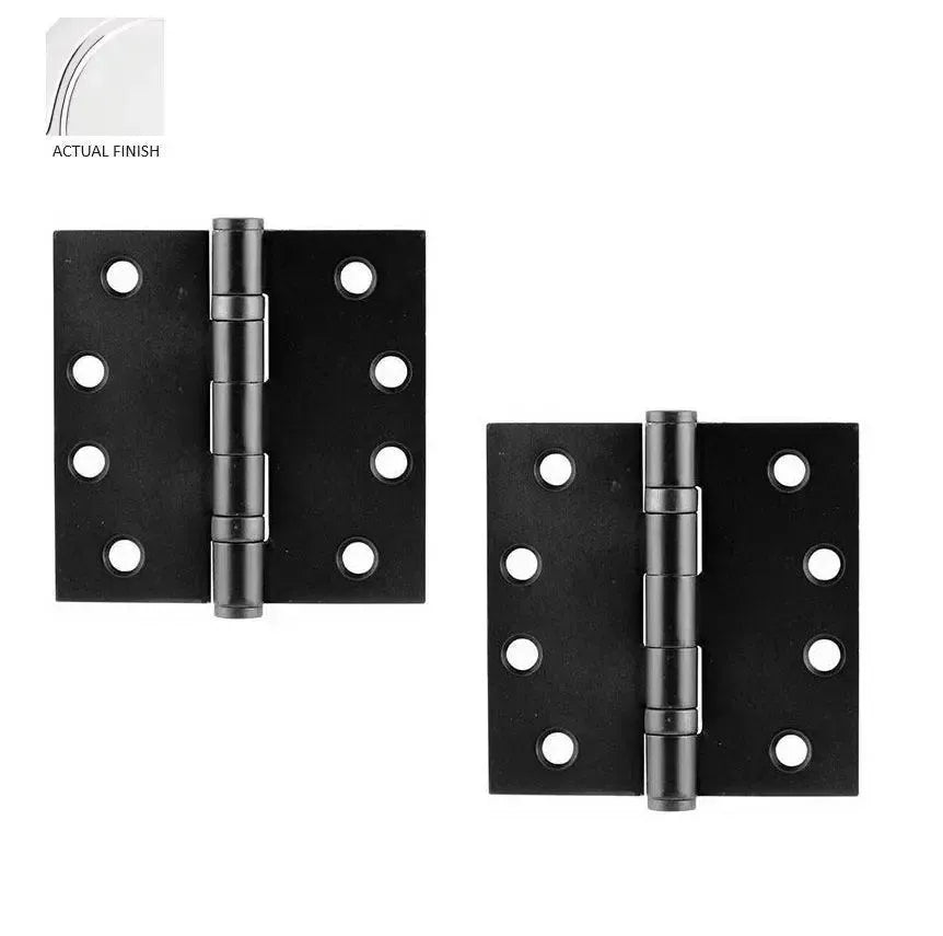 EmtekEmtek Heavy Duty Steel Ball Bearing Hinge, 4" x 4" with Square Corners in 
