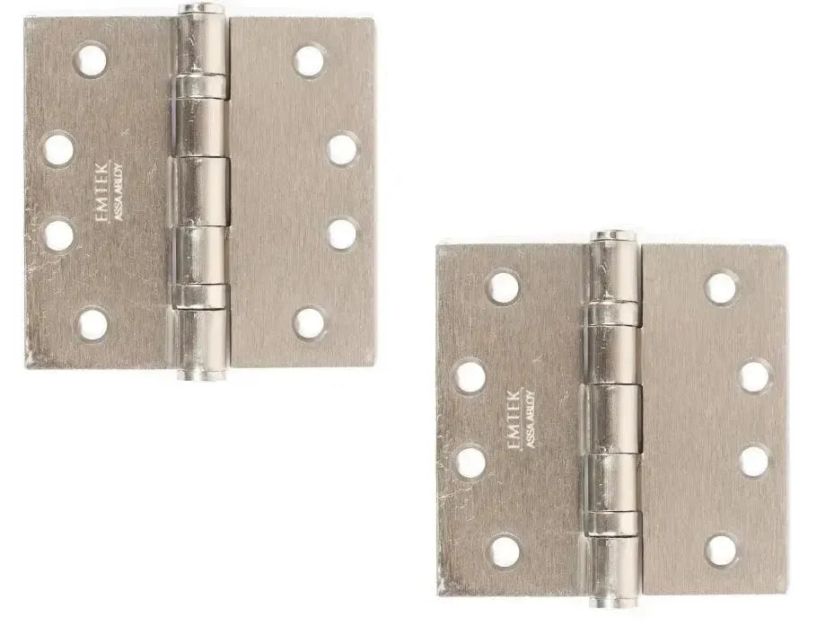 EmtekEmtek Heavy Duty Steel Ball Bearing Hinge, 4" x 4" with Square Corners in 