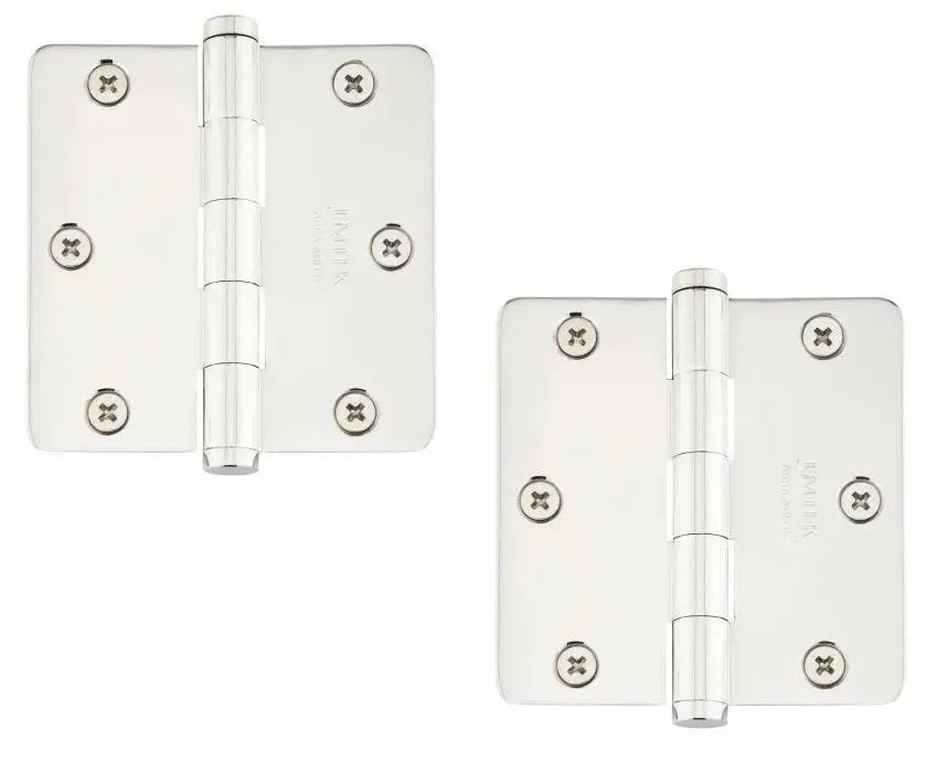 EmtekEmtek Heavy Duty Steel Plain Bearing Hinge 3.5" x 3.5" with 1/4" Radius Corners in 