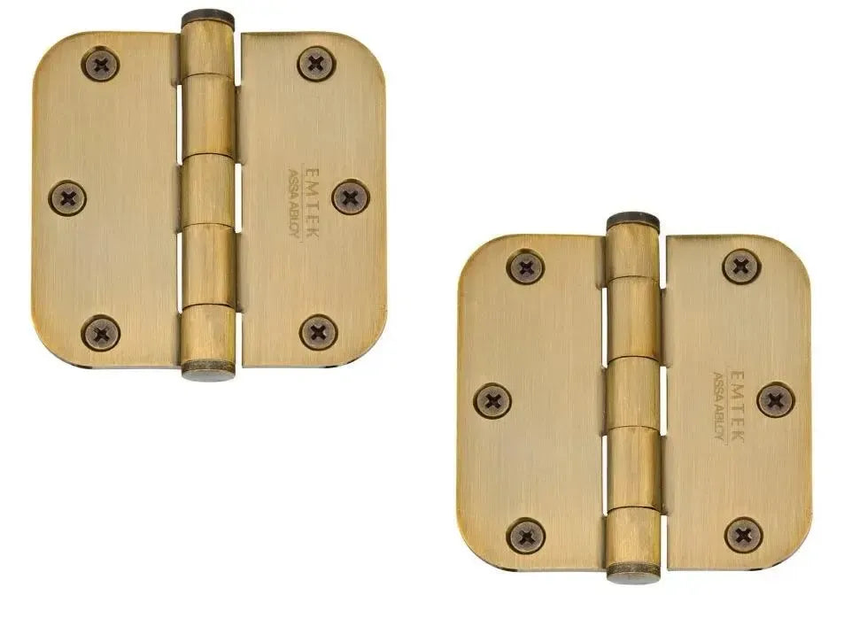 EmtekEmtek Heavy Duty Steel Plain Bearing Hinge 3.5" x 3.5" with 5/8" Radius Corners in 