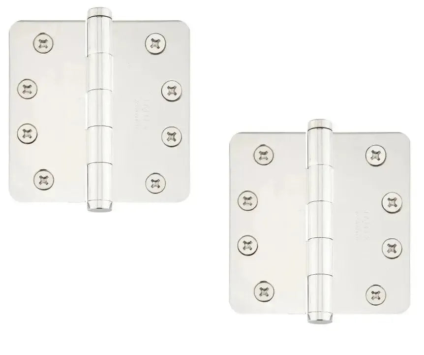 EmtekEmtek Heavy Duty Steel Plain Bearing Hinge, 4" x 4" with 1/4" Radius Corners in 