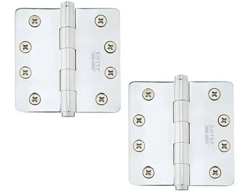 EmtekEmtek Heavy Duty Steel Plain Bearing Hinge, 4" x 4" with 1/4" Radius Corners in 
