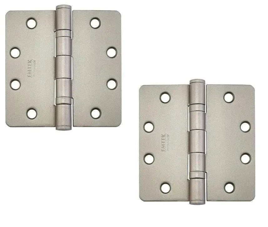 EmtekEmtek Heavy Duty Steel Plain Bearing Hinge, 4" x 4" with 1/4" Radius Corners in 