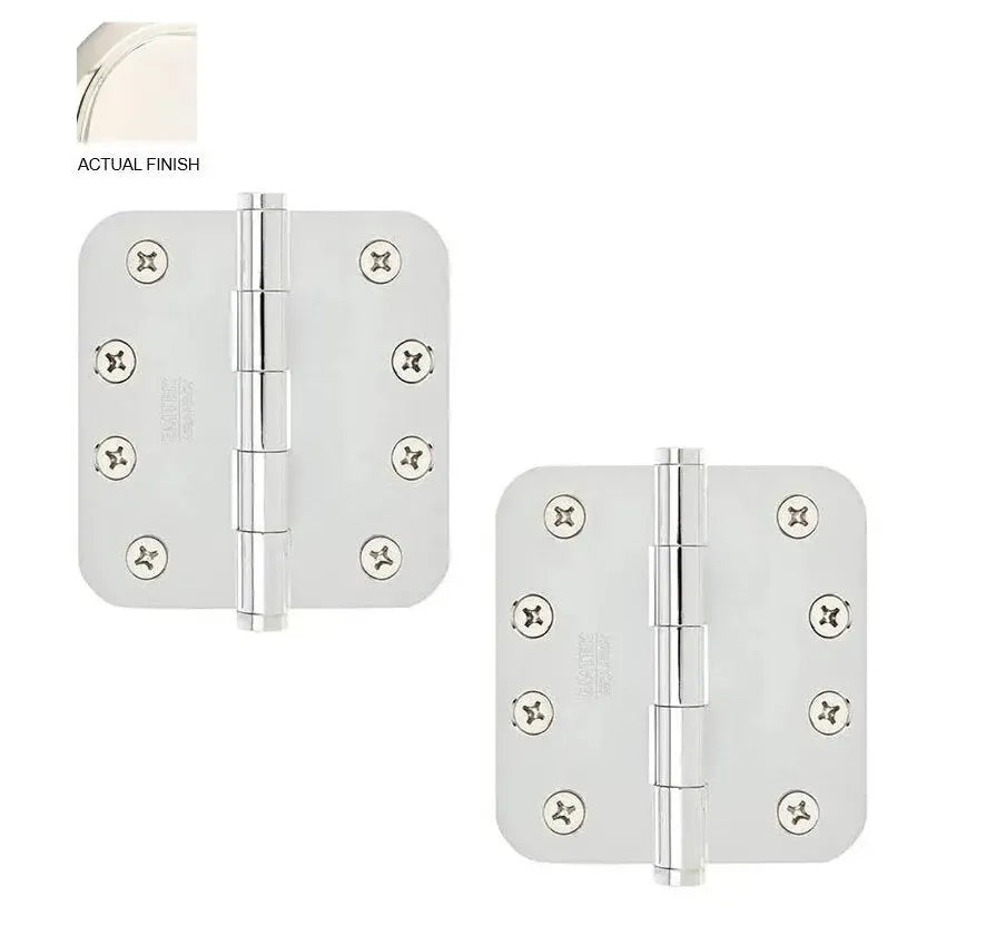 EmtekEmtek Heavy Duty Steel Plain Bearing Hinge, 4" x 4" with 5/8" Radius Corners in 