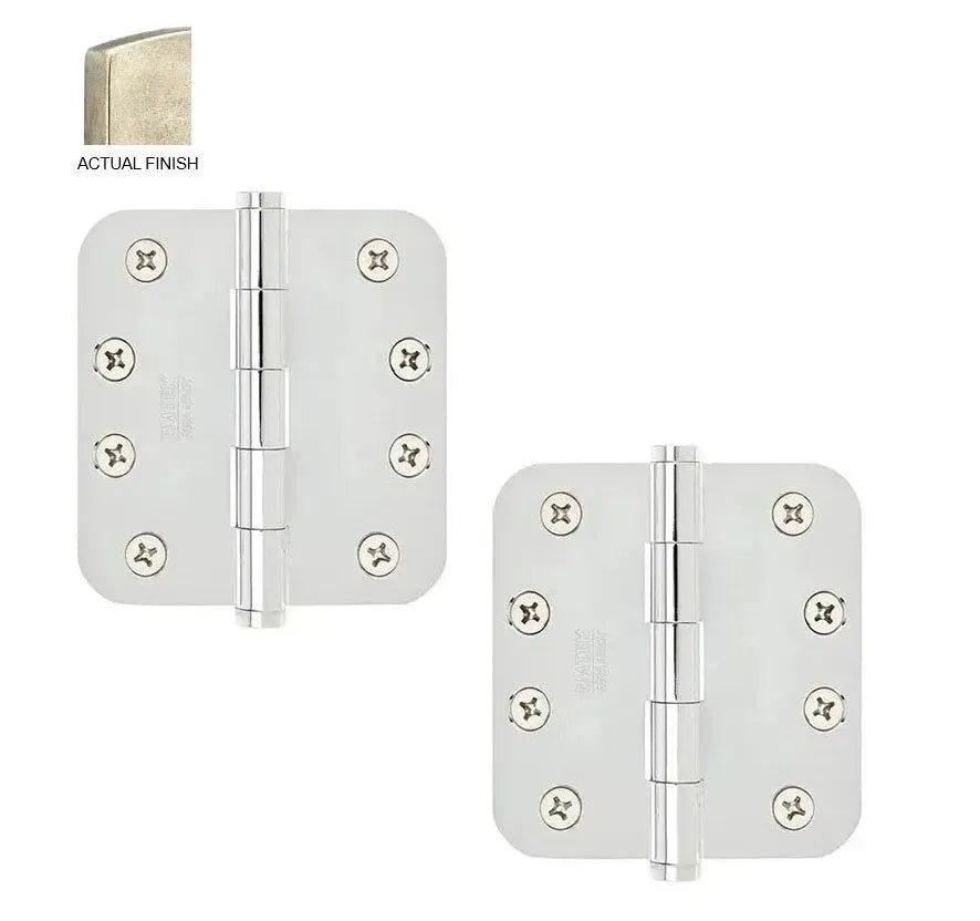 EmtekEmtek Heavy Duty Steel Plain Bearing Hinge, 4" x 4" with 5/8" Radius Corners in 