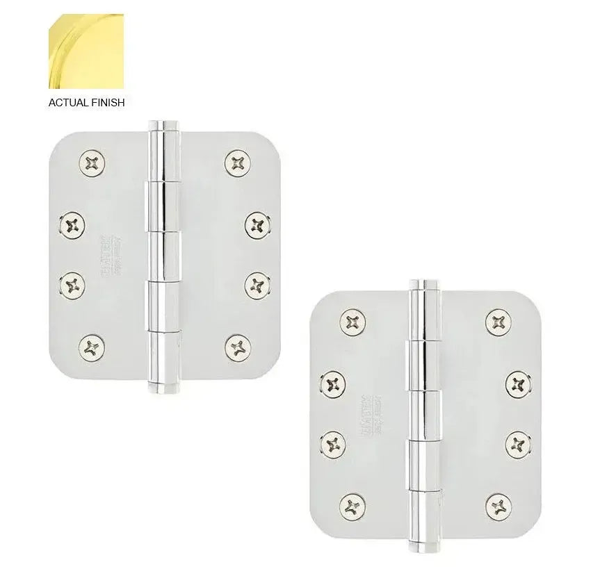 EmtekEmtek Heavy Duty Steel Plain Bearing Hinge, 4" x 4" with 5/8" Radius Corners in 