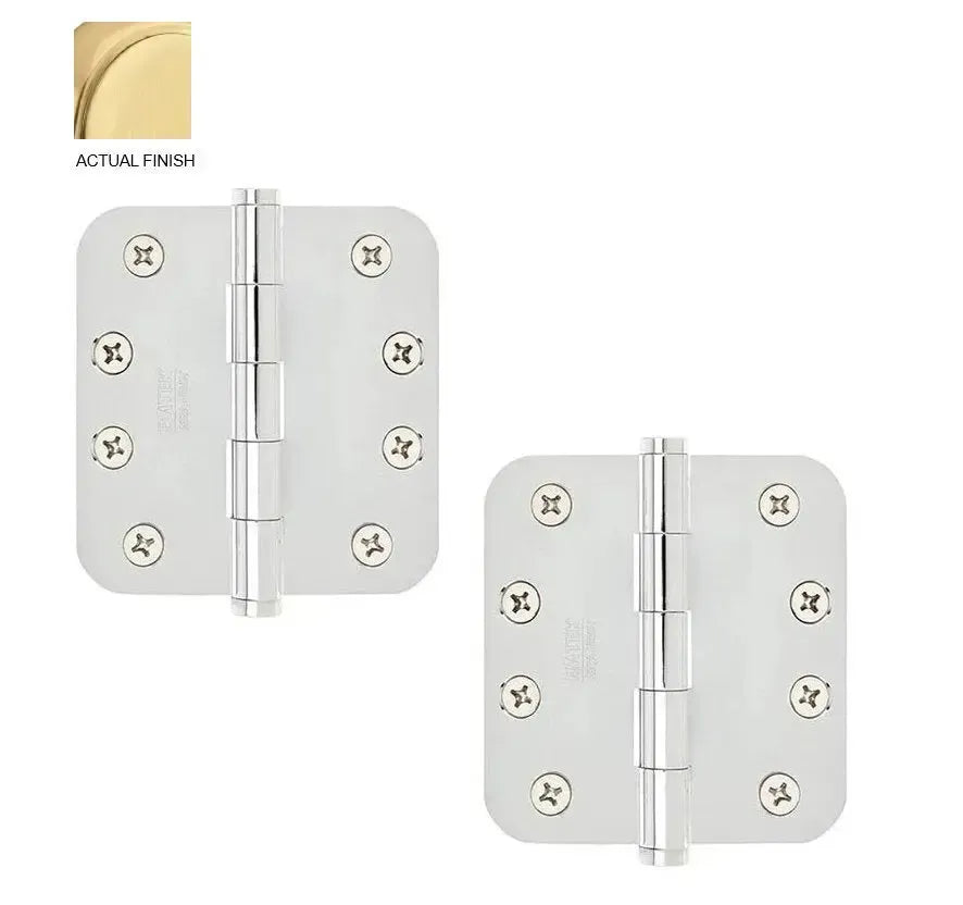 EmtekEmtek Heavy Duty Steel Plain Bearing Hinge, 4" x 4" with 5/8" Radius Corners in 