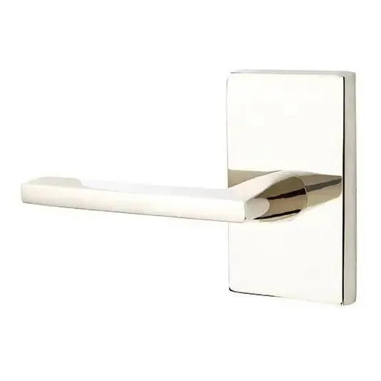 EmtekEmtek Helios Lever With Modern Rectangular Rosette in 