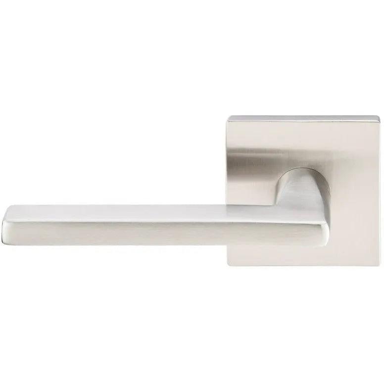 Emtek Helios Lever With Square Rosette Brushed Stainless Steel