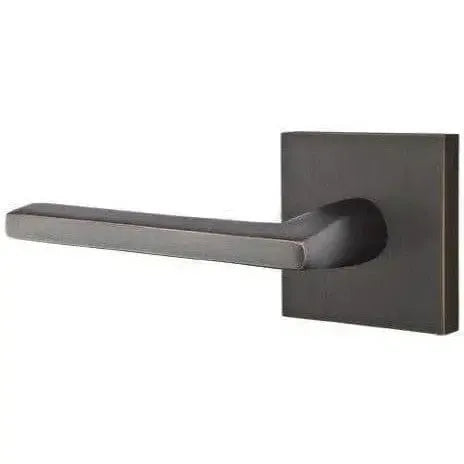 Emtek Helios Lever With Square Rosette in Oil Rubbed Bronze finish