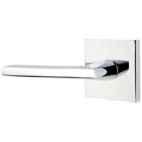 Emtek Helios Lever With Square Rosette Polished Chrome