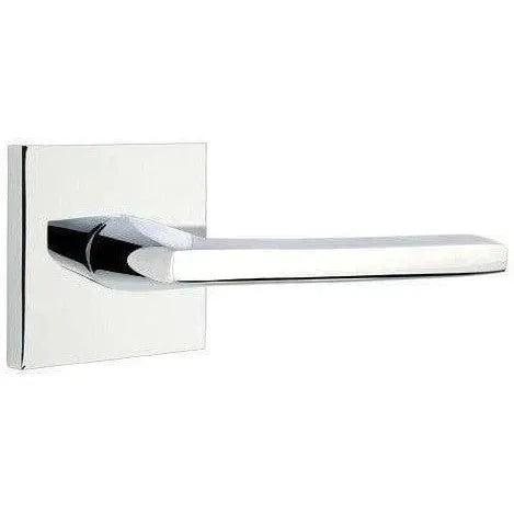 Emtek Helios Lever With Square Rosette Polished Chrome