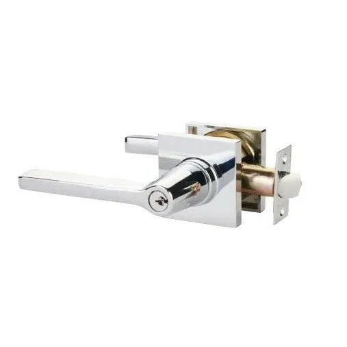 Emtek Helios Lever With Square Rosette Polished Chrome