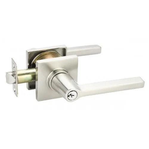 Emtek Helios Lever With Square Rosette Satin Nickel