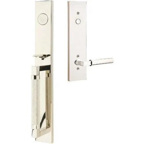 EmtekEmtek Hercules Knurled Full Length Tubular Entry Set with Hercules Lever in 